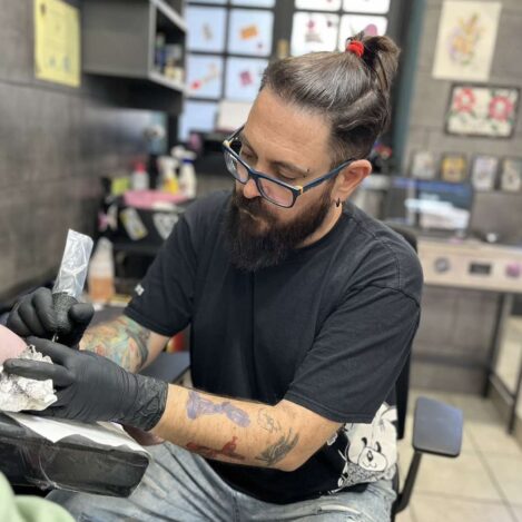 Patselans (Greece) Pink hippo_ATC25__1